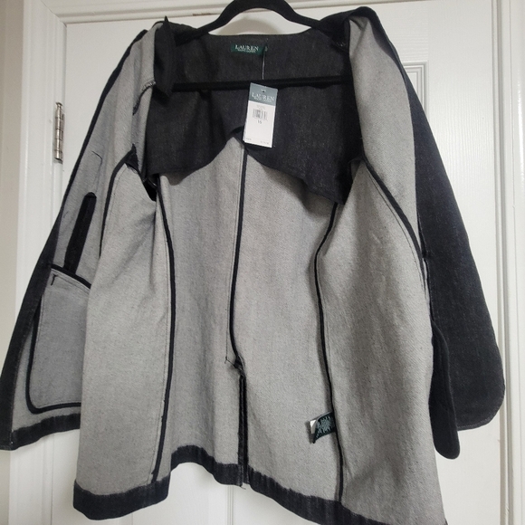 Lauren Ralph Lauren NWT Denim Blazer Jacket Size 16. - Picture 8 of 12